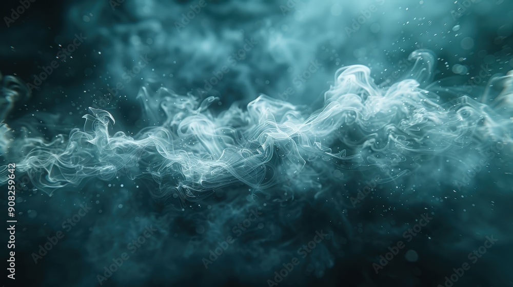 Crystal-clear photo of dark background with wispy smoke trails forming abstract, ethereal shapes, showcasing the fine, flowing details and transparency of the smoke Crystal-clear photo of dark background with wispy smoke trails forming abstract, ethereal shapes, showcasing the fine, flowing details and transparency of the smoke