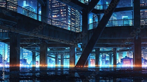 urban metropolis underworld underbelly of a modern cit anime