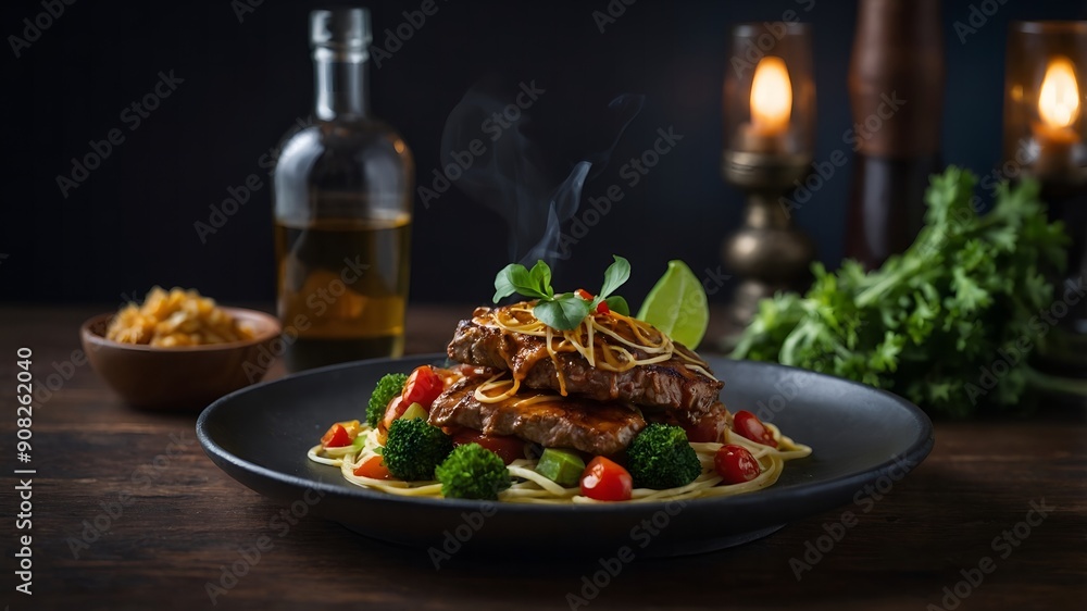 Upscale dining experience with visually stunning and delicious cuisine Upscale dining experience with visually stunning and delicious cuisine