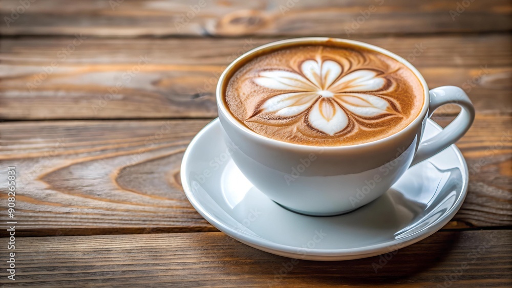 A Cappuccino's Whisper: The White Blossom's Grace AI Generated A Cappuccino's Whisper: The White Blossom's Grace AI Generated