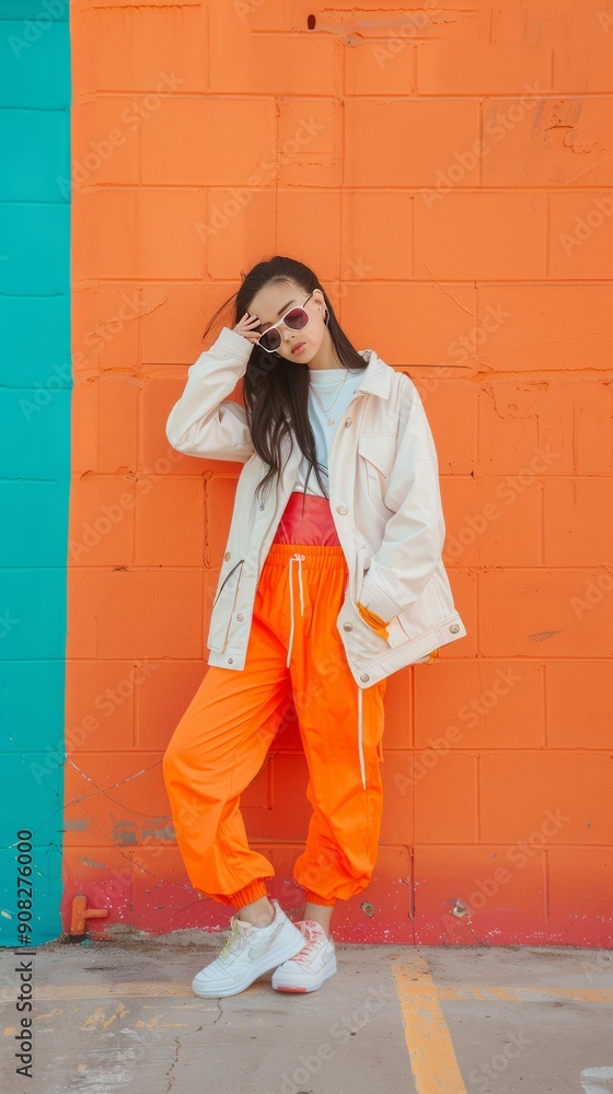 Casual Sporty Streetwear in Orange 2