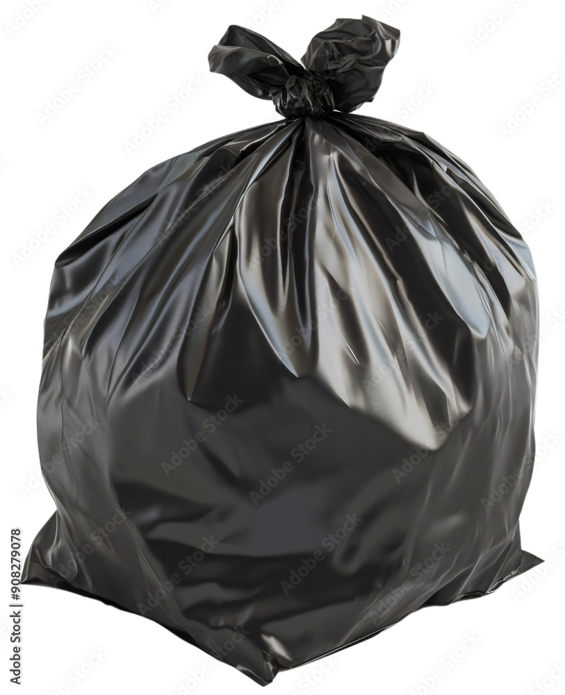 One black plastic bag isolated. Garbage waste trash recycle for environment ecology pollution, household rubbish disposal package, dump junk pack, tied, sack, carry, throw One black plastic bag isolated. Garbage waste trash recycle for environment ecology pollution, household rubbish disposal package, dump junk pack, tied, sack, carry, throw