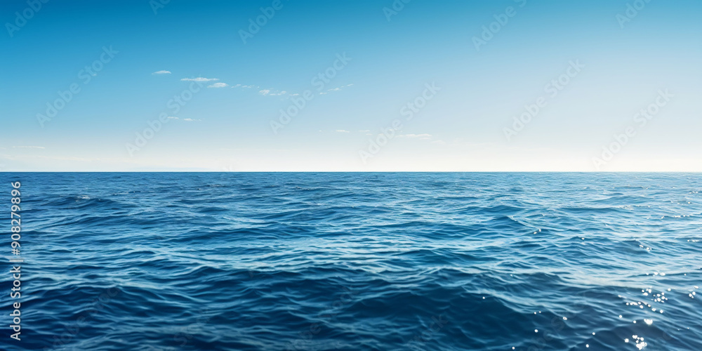 Obraz premium ocean sea background with empty blue sky