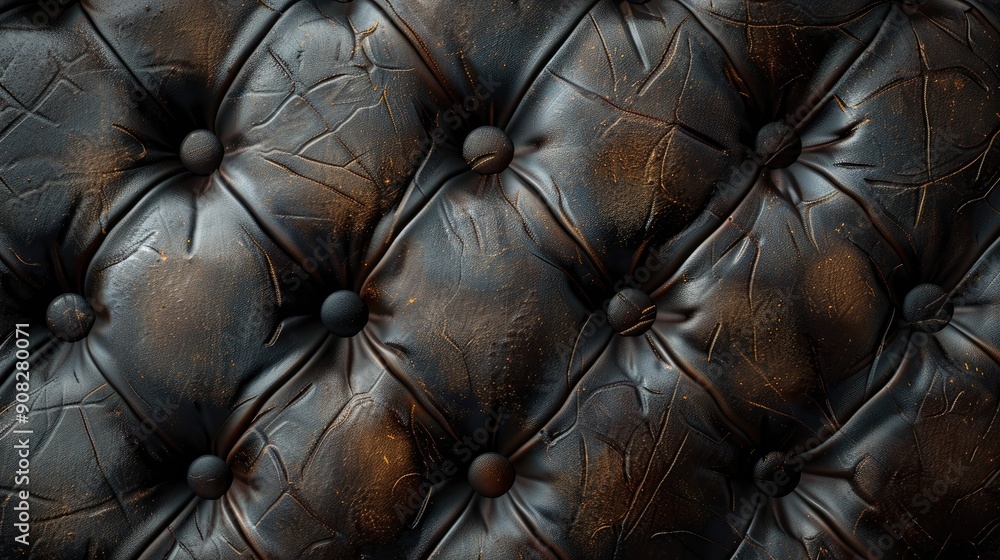 Naklejka premium Dark leather exterior