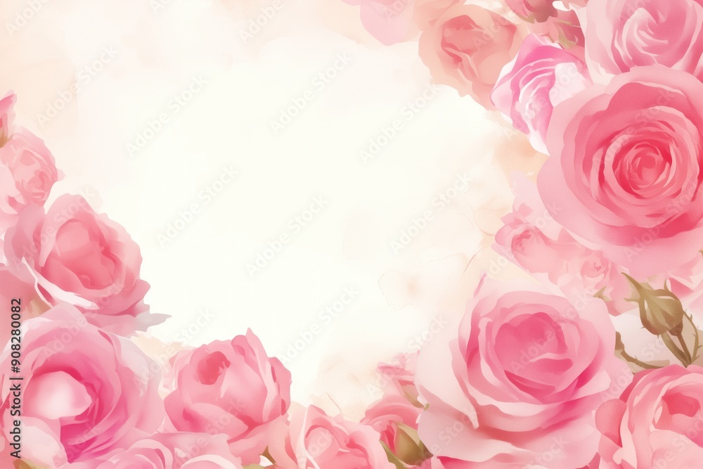 Free watercolor Rose blossom drawing white background Free watercolor Rose blossom drawing white background