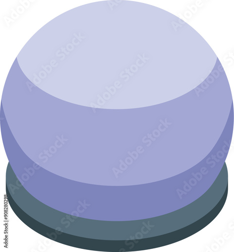 Magic ball is lying on stand, predicting future, telling destiny and fortune