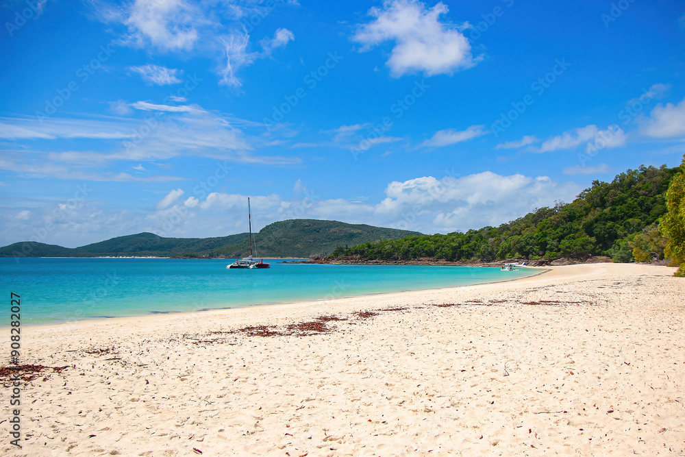 Whitehaven Beach on Whitsunday Island in Queensland, Australia Whitehaven Beach on Whitsunday Island in Queensland, Australia