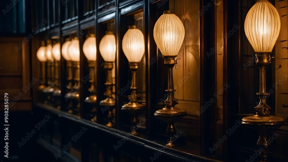 Obraz premium Designer bulb elevating room aesthetics