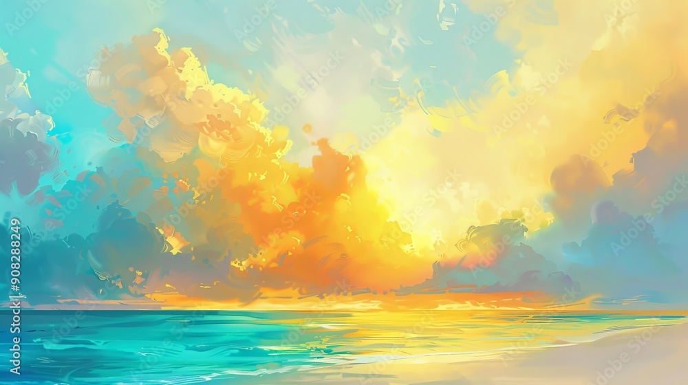 Sunset Over the Calm Ocean 6 Sunset Over the Calm Ocean 6