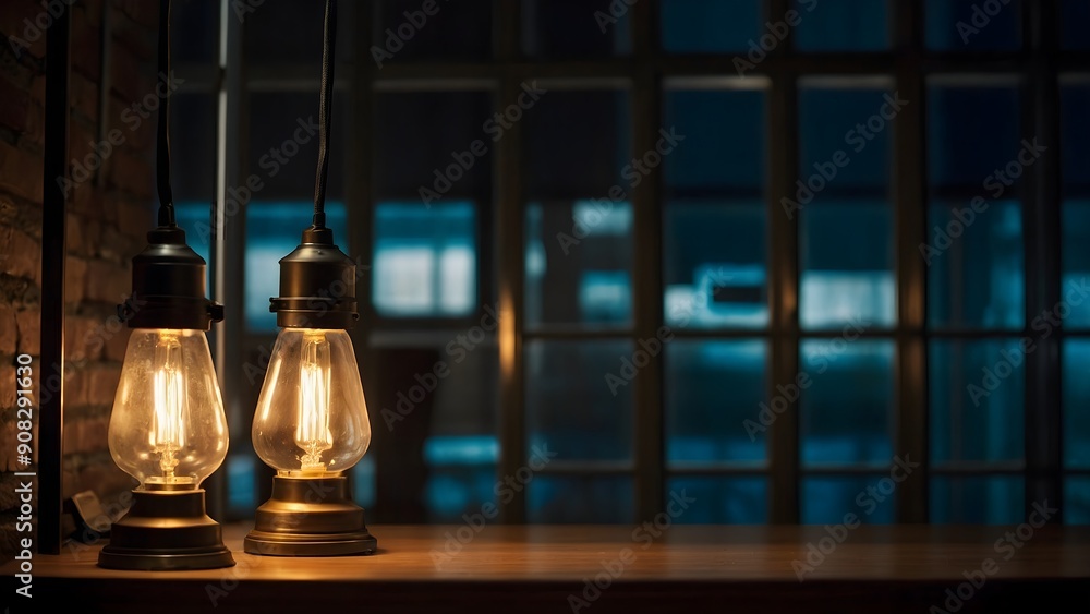 Obraz premium Vintage-style bulb enhancing traditional decor