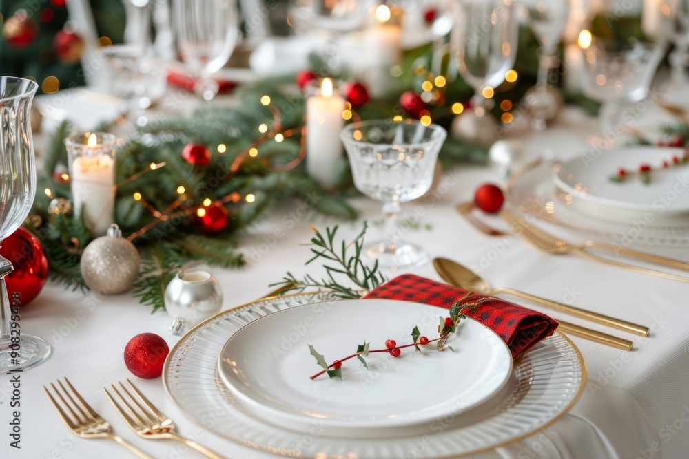 Elegant Christmas Table Setting 3 Elegant Christmas Table Setting 3