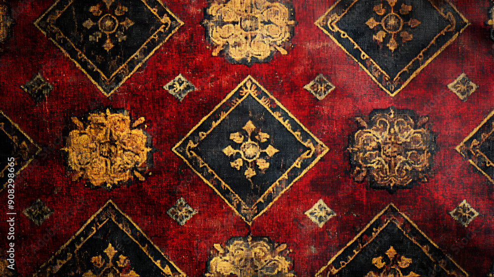 Medieval Carpet Texture Close-Up Medieval Carpet Texture Close-Up