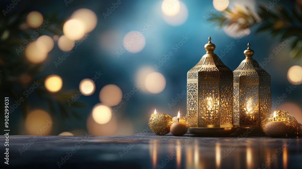 islamic new year concept with copy space islamic new year concept with copy space
