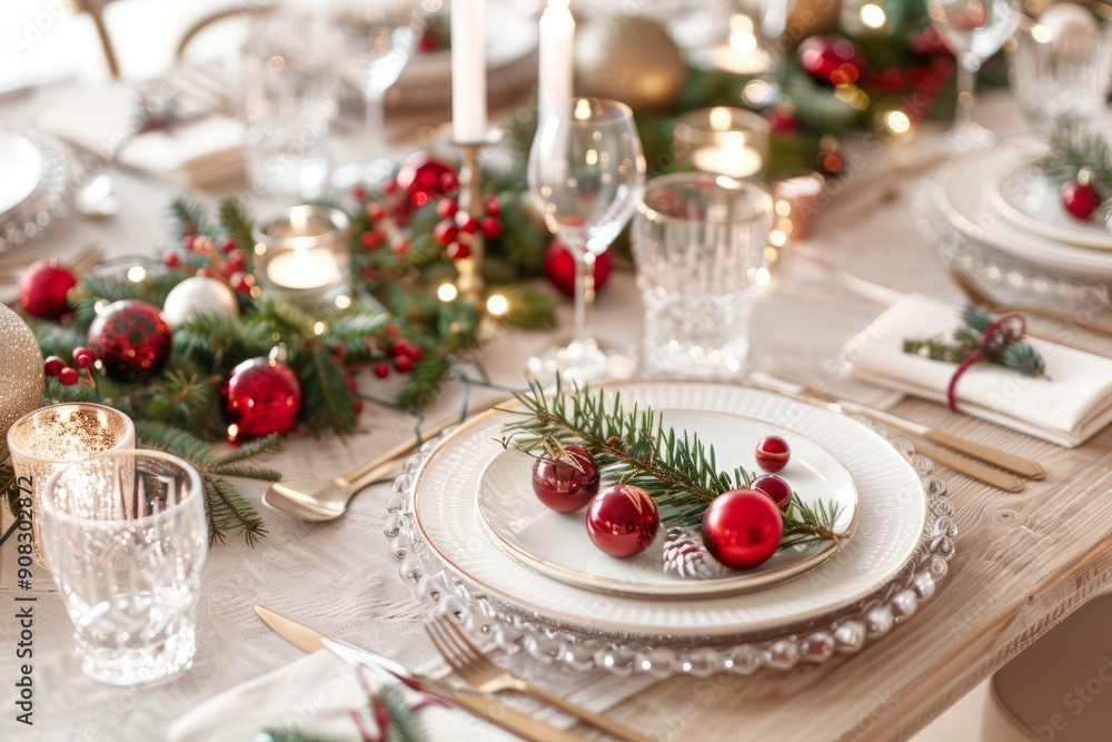 Elegant Christmas Table Setting 3 Elegant Christmas Table Setting 3