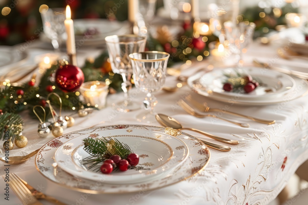 Elegant Christmas Table Setting 2 Elegant Christmas Table Setting 2