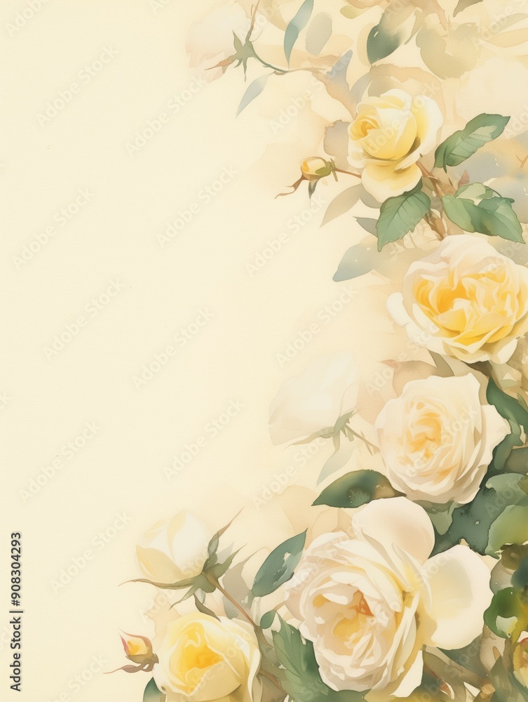 Free watercolor Rose blossom drawing white background Free watercolor Rose blossom drawing white background