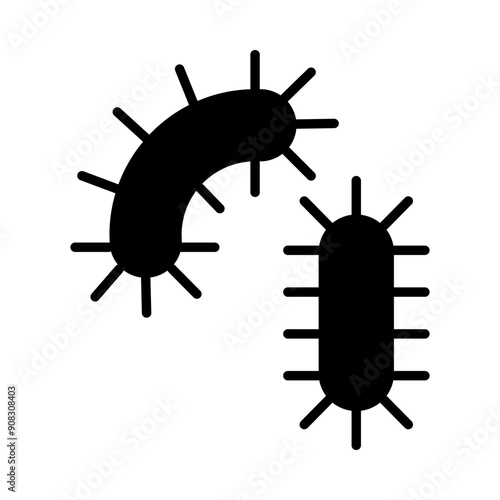 Microbe icon template