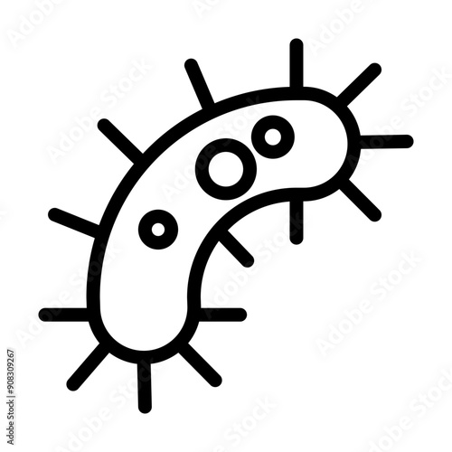Microbe icon template