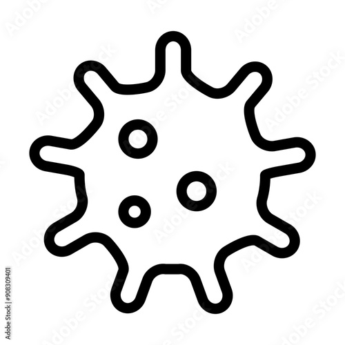 Microbe icon template