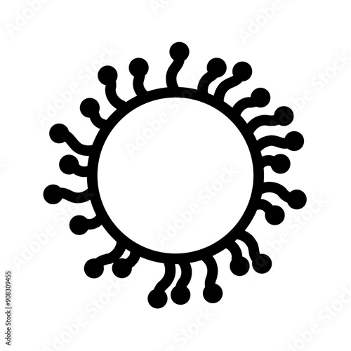 Microbe icon template