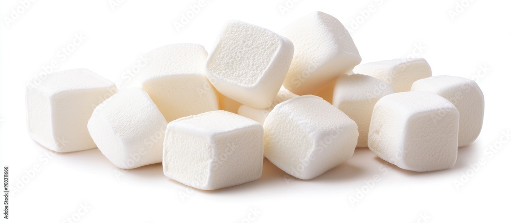 Pile of Soft and Fluffy White Marshmallows Pile of Soft and Fluffy White Marshmallows