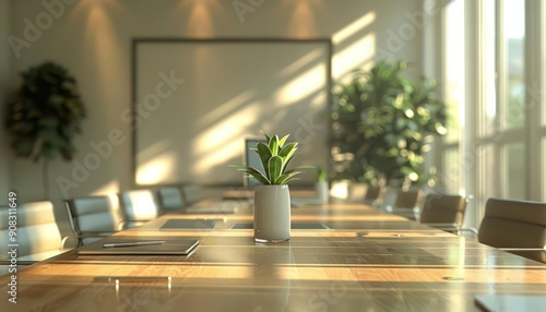 Conference breakout session small group discussion collaborative setting natural light modern room