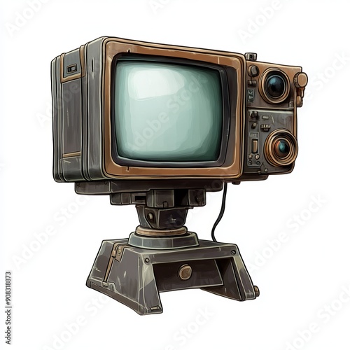 Retro Futuristic TV Camera 7