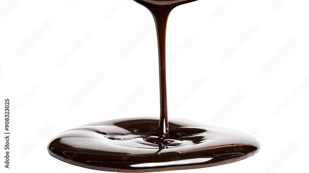 Chocolate Syrup Drizzle on White Background, Rich Cocoa Sauce, Sweet Dessert Topping, Gourmet Chocolate, Isolated Drizzle, Smooth Chocolate Stream, High Resolution Photography Chocolate Syrup Drizzle on White Background, Rich Cocoa Sauce, Sweet Dessert Topping, Gourmet Chocolate, Isolated Drizzle, Smooth Chocolate Stream, High Resolution Photography