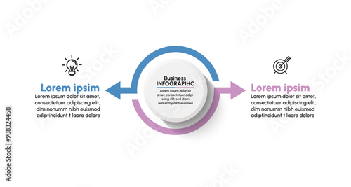 Business data visualization. timeline infographic icons designed for abstract background template milestone element modern diagram process technology digital marketing data presentation chart Vector