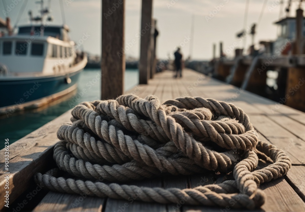 Fototapeta premium ropes on a yacht
