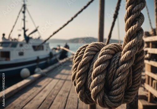 ropes on a yacht