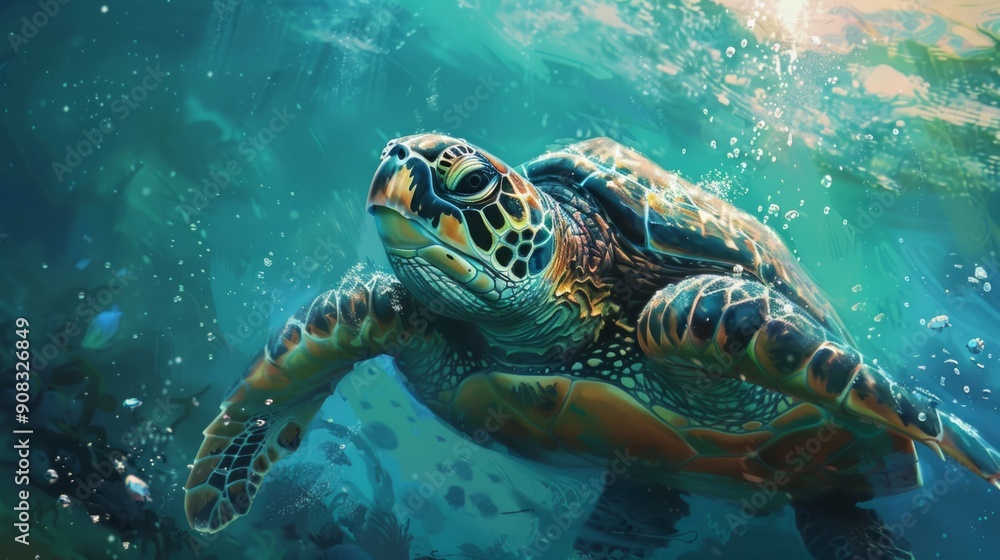 Sea Turtle Underwater 10 Sea Turtle Underwater 10