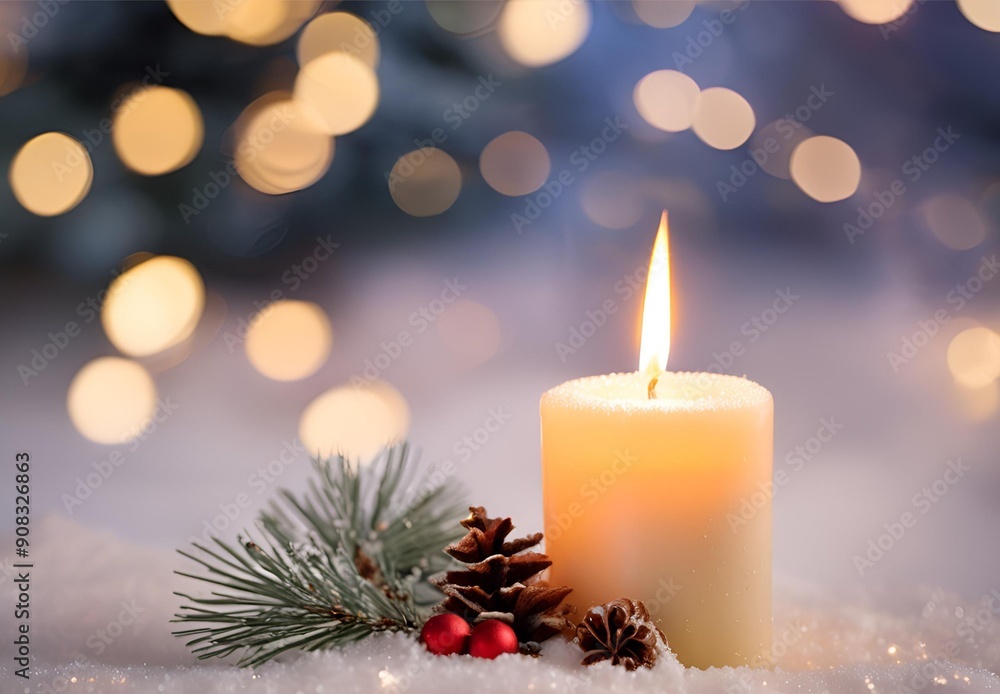 christmas decoration with candle christmas decoration with candle