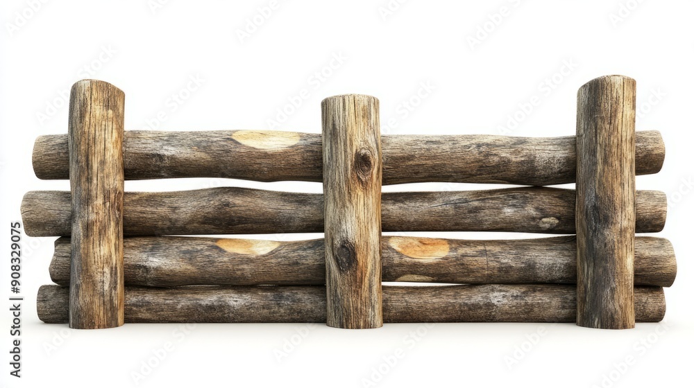 Obraz premium Rustic Wooden Fence 2