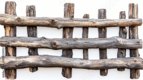 Rustic Wooden Fence 6