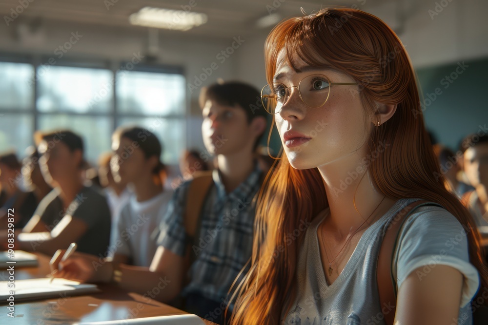Back to School Enthusiastic Students Learning with Joy and Excitement in a Classroom Setting Capture the energy and passion of education as students engage in active learning, fostering a positive Back to School Enthusiastic Students Learning with Joy and Excitement in a Classroom Setting Capture the energy and passion of education as students engage in active learning, fostering a positive