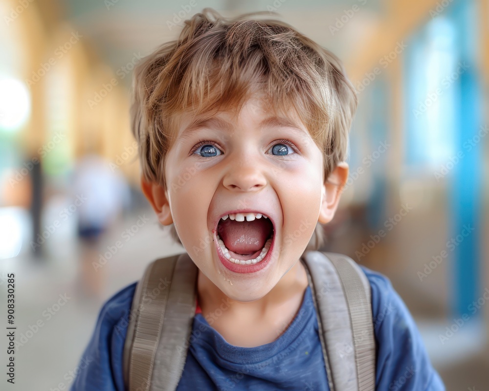 Happy Child with Big Smile Back to School Excited for New Year, Education, Learning, Kindergarten, Elementary School, Classroom, Teacher, Students, Friends, Knowledge, Success, Fun, Growth Happy Child with Big Smile Back to School Excited for New Year, Education, Learning, Kindergarten, Elementary School, Classroom, Teacher, Students, Friends, Knowledge, Success, Fun, Growth