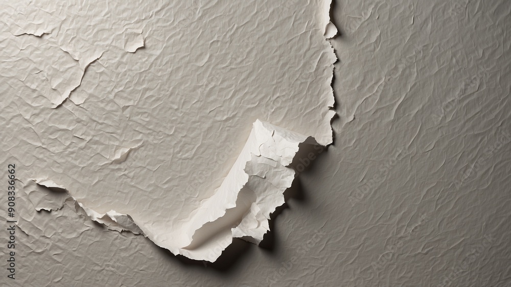 Close-up of peeling paint on an aged, textured surface. Close-up of peeling paint on an aged, textured surface.