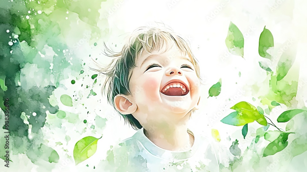 かわいい笑顔の男の子 かわいい笑顔の男の子