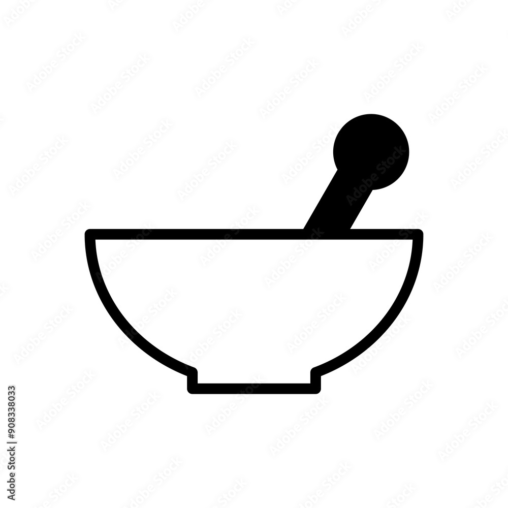 glass mortar and pestle bowl icon symbol vector template glass mortar and pestle bowl icon symbol vector template