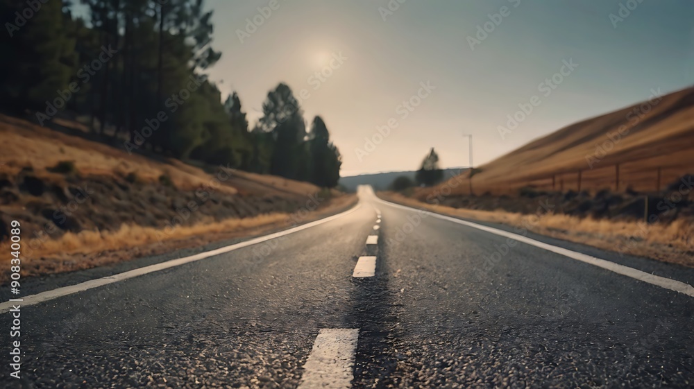 straight road cinematic close-up background straight road cinematic close-up background