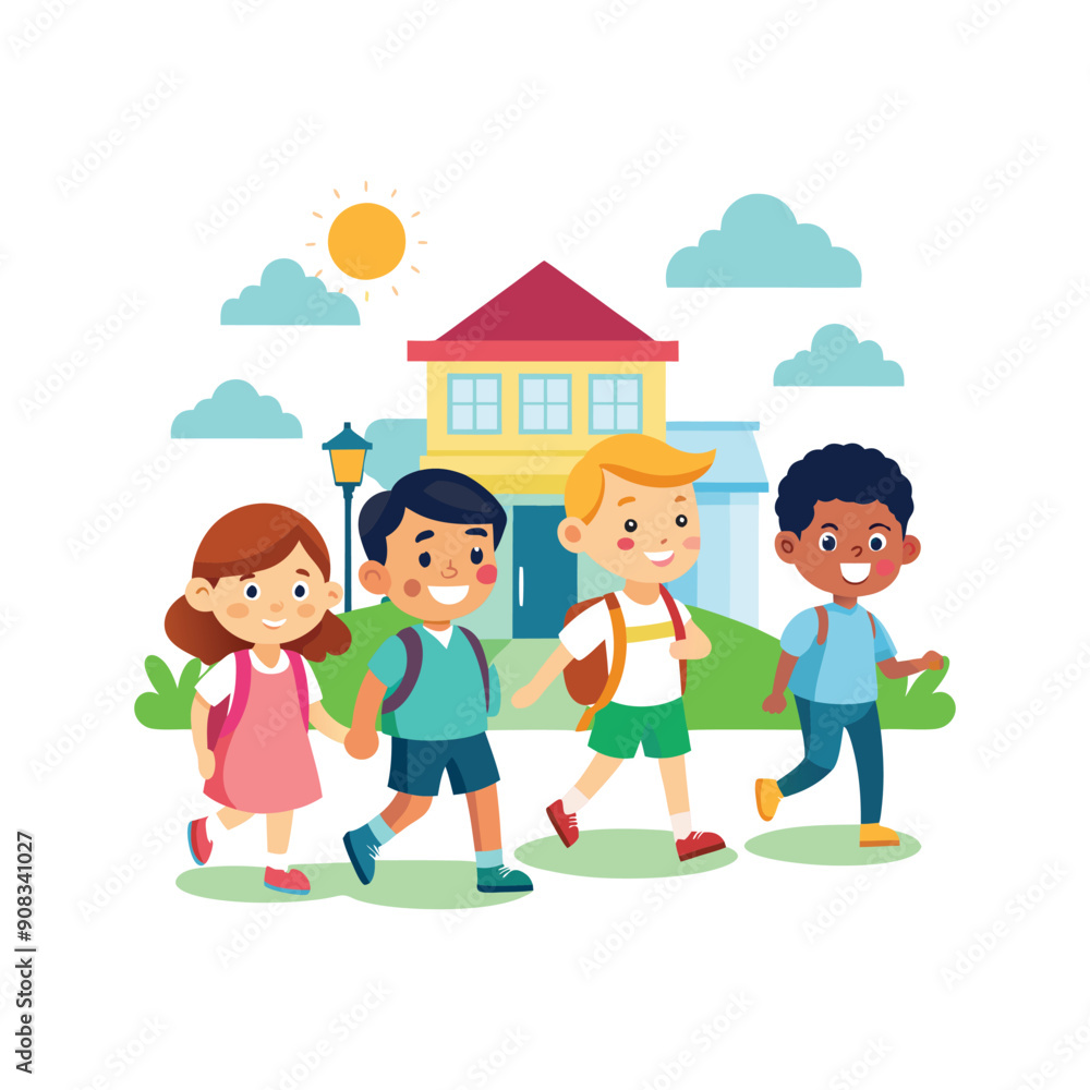 Set of Back To School vector illustration design on a white background Set of Back To School vector illustration design on a white background