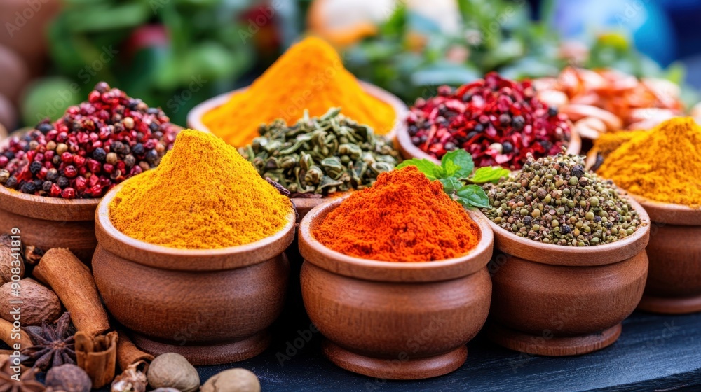 Fototapeta premium Middle Eastern spices, culinary heritage