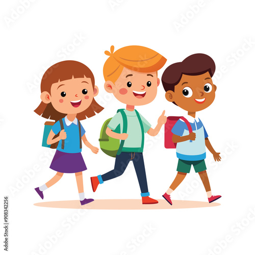 Set of Back To School vector illustration design on a white background