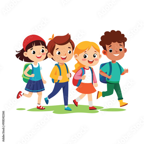 Set of Back To School vector illustration design on a white background