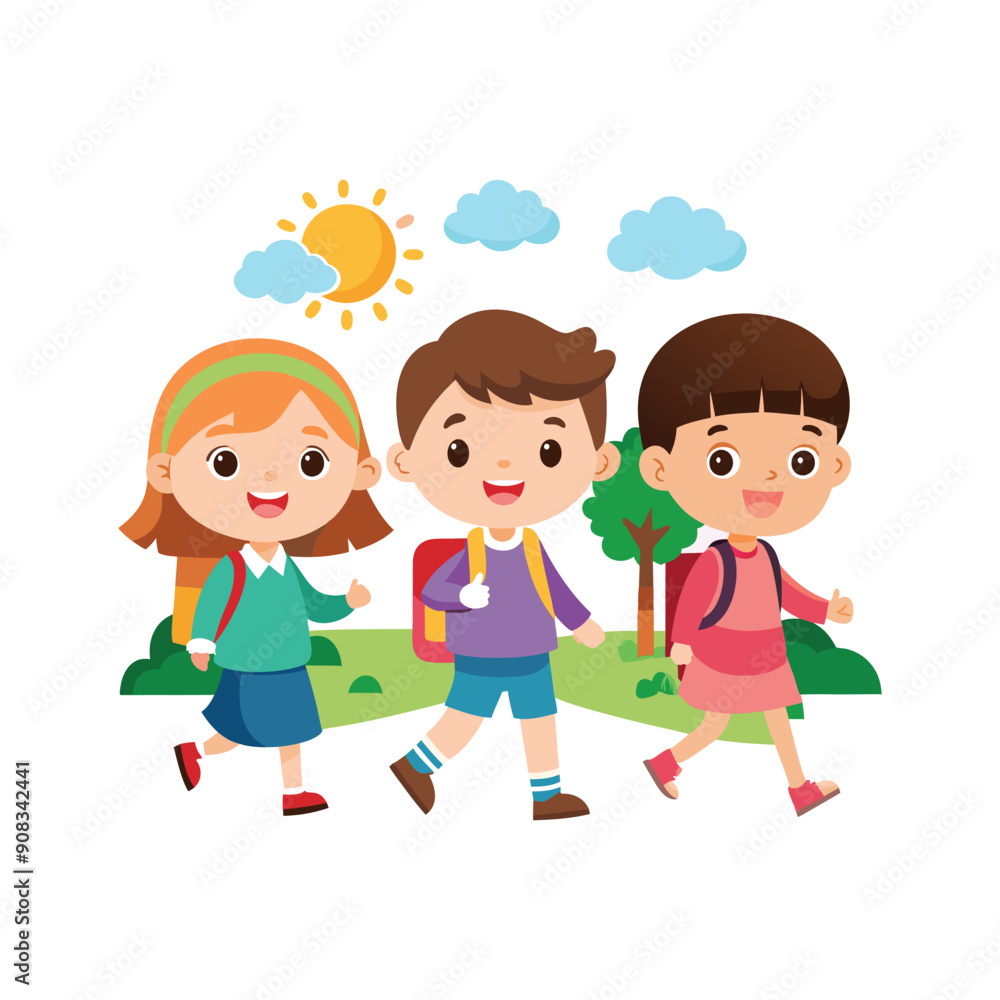Set of Back To School vector illustration design on a white background Set of Back To School vector illustration design on a white background
