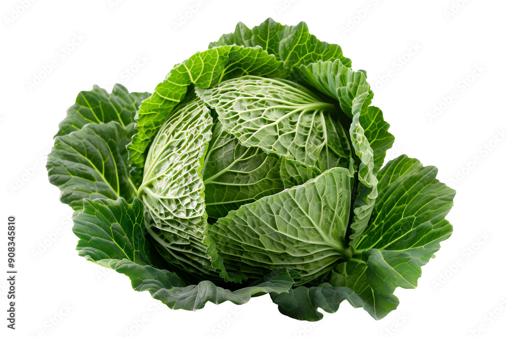 Fresh whole cabbage isolated on transparent background Fresh whole cabbage isolated on transparent background