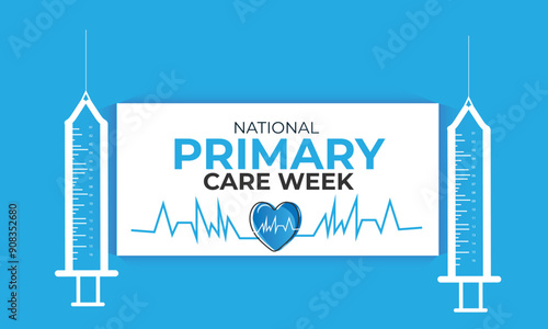 National Primary Care Week. background, banner, card, poster, template. Vector illustration.