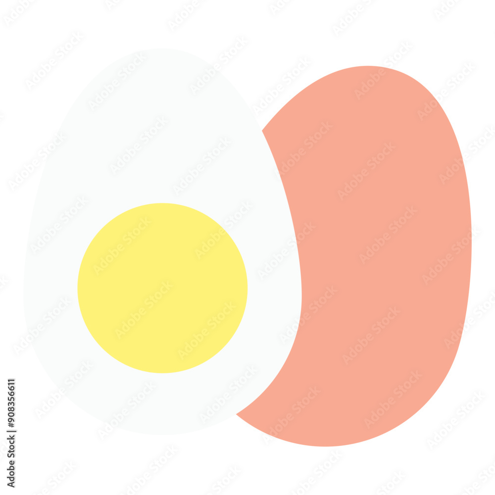 Egg Icon in Flat Style Egg Icon in Flat Style