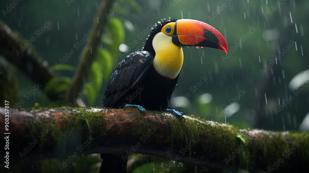 Obraz premium toucan on a branch
